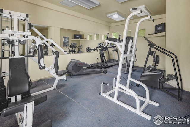 view of exercise room
