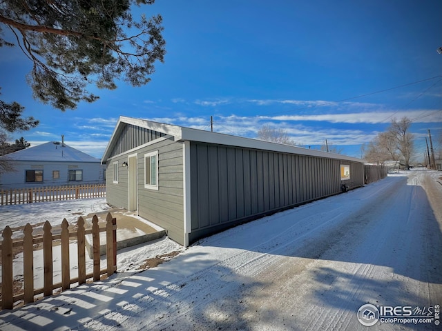exterior space with fence