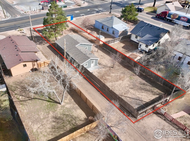 bird's eye view featuring a residential view