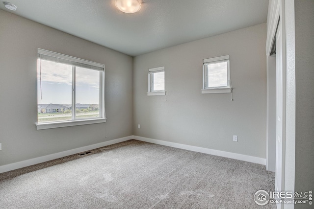 spare room with carpet flooring