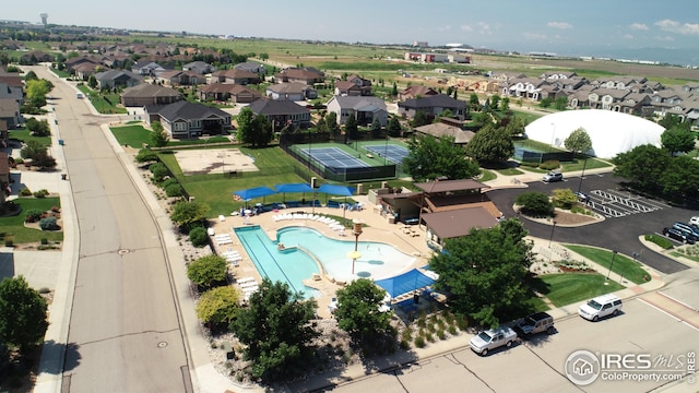 birds eye view of property