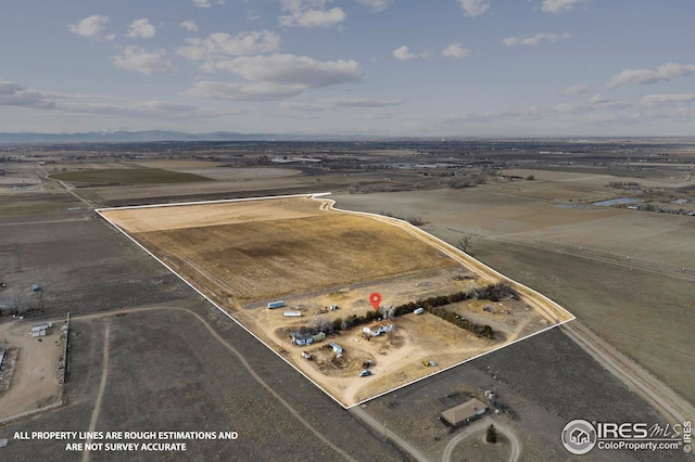 24525 County Road 53, Kersey, CO 80644 - aerial view with a rural view