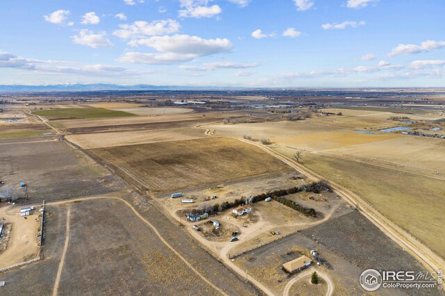 24525 County Road 53, Kersey, CO 80644 - birds eye view of property featuring a rural view