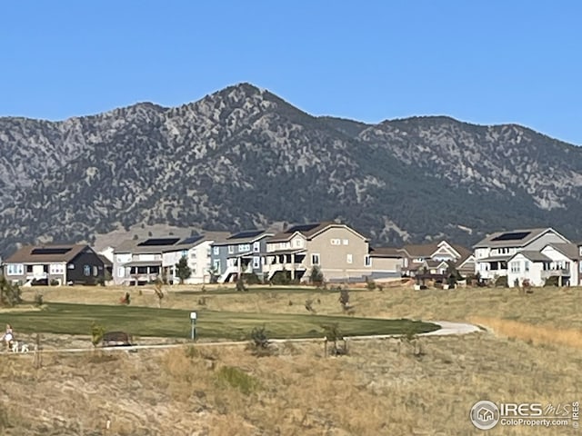 mountain view featuring a residential view