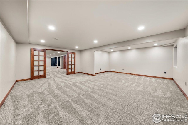 11837 County Road 39, Fort Lupton, CO 80621 - finished basement with carpet and recessed lighting