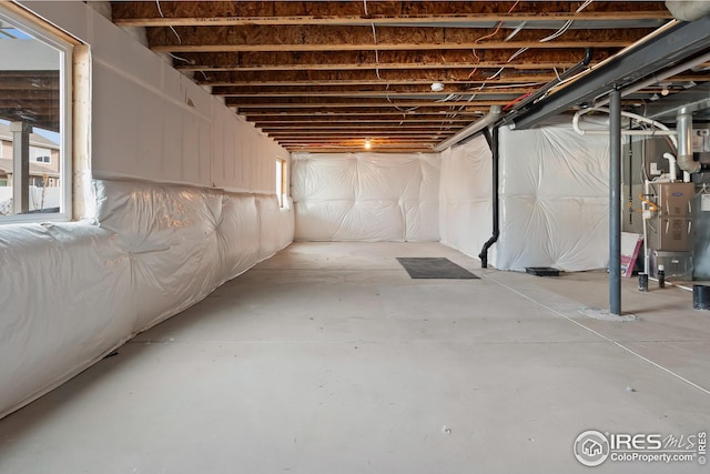view of basement