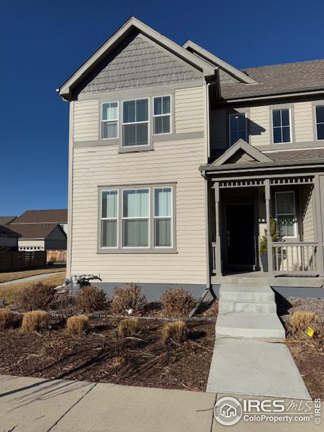 view of front of home featuring a porch