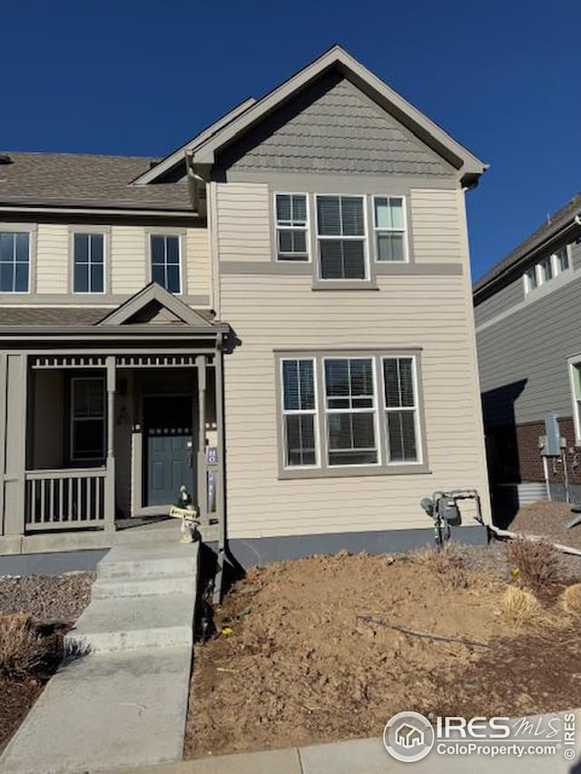 view of front of house with covered porch