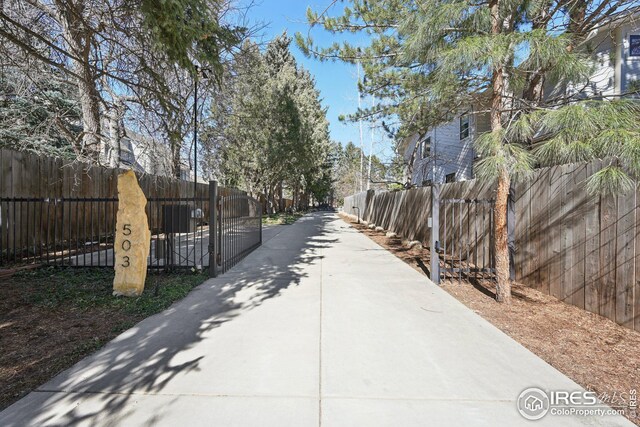 503 Kalmia Ave, Boulder, CO 80304 - view of road featuring a gate