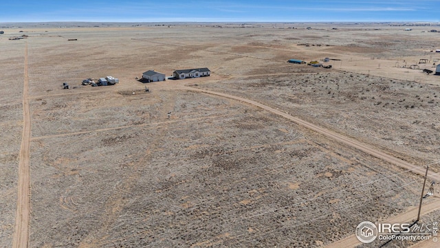 aerial view with a rural view and a desert view