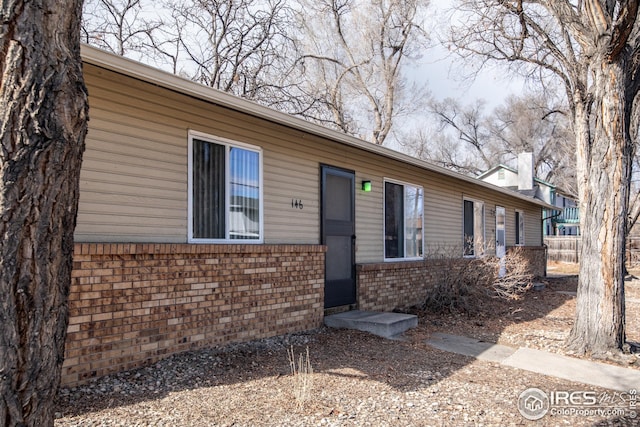 view of front of property with brick siding