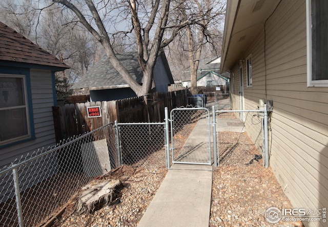 exterior space with fence