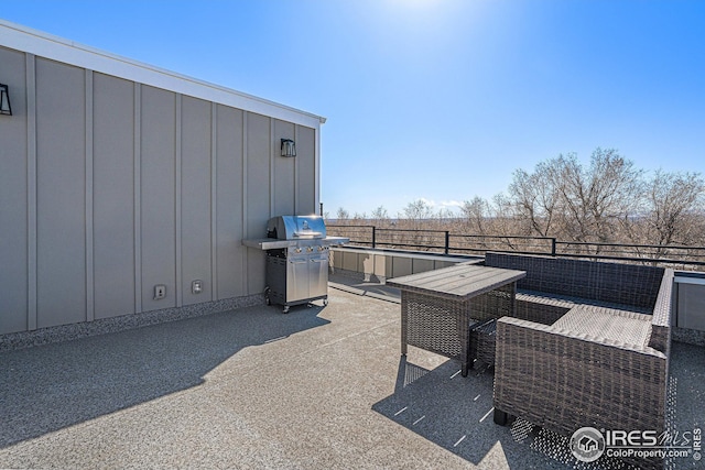 view of patio / terrace with area for grilling