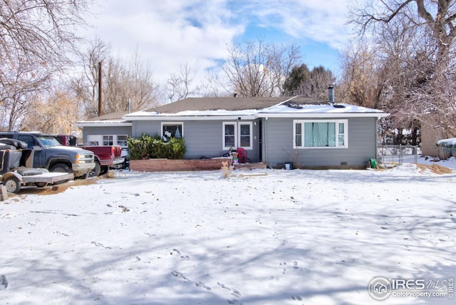 ranch-style home with crawl space