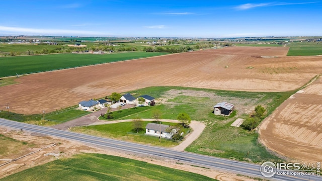 aerial view featuring a rural view