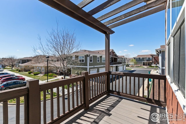 5850 Dripping Rock Ln, Fort Collins, CO 80528 - wooden terrace with a residential view