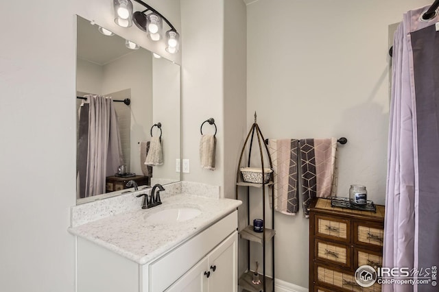 5541 Tullamore Ct, Timnath, CO 80547 - full bath featuring vanity and a shower with curtain