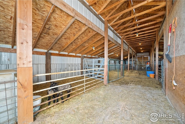 view of horse barn