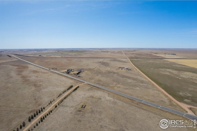 bird's eye view featuring a rural view