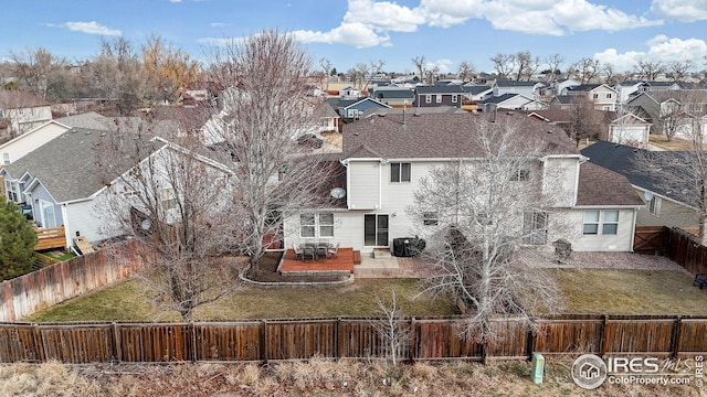 birds eye view of property featuring a residential view