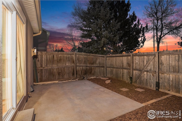 view of patio / terrace featuring a fenced backyard