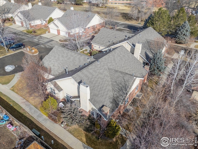 bird's eye view featuring a residential view