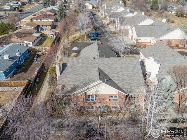 birds eye view of property featuring a residential view