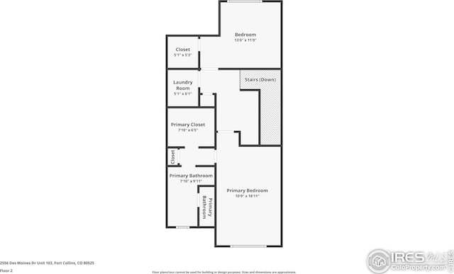 2556 Des Moines Dr Unit 103, Fort Collins, CO 80525 - floor plan