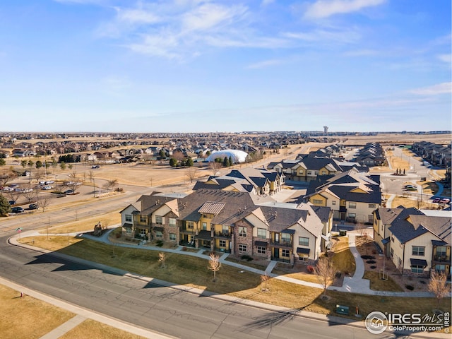 bird's eye view featuring a residential view