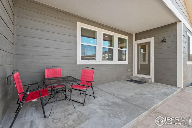 view of patio / terrace featuring outdoor dining space