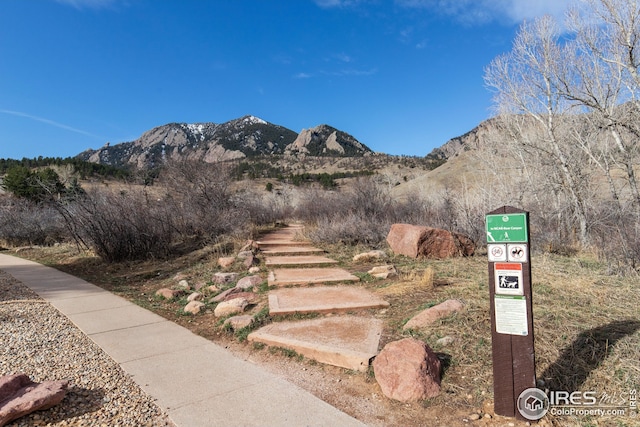 view of mountain feature