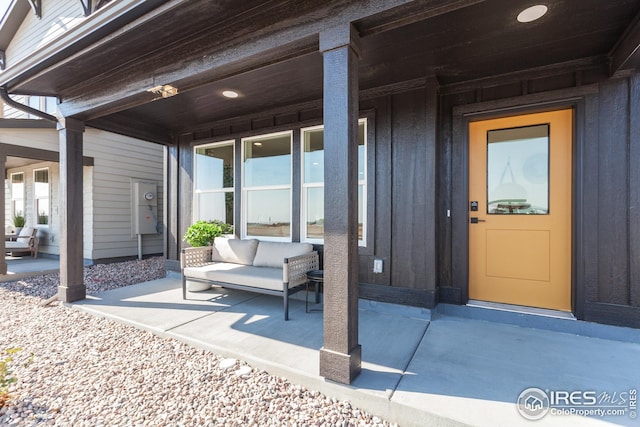 view of patio with covered porch