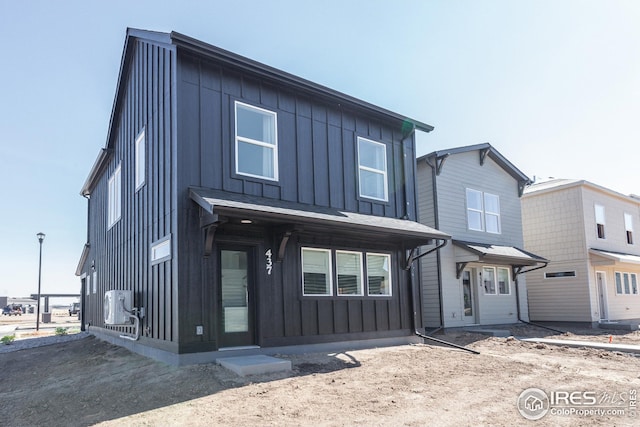 view of front of house with board and batten siding