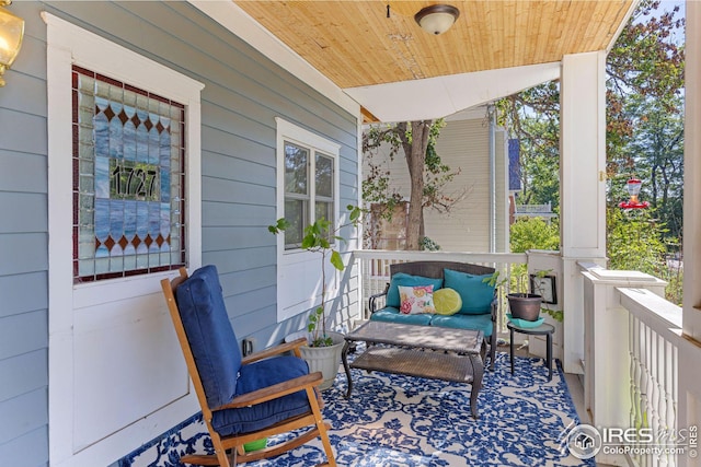 view of patio / terrace with a porch