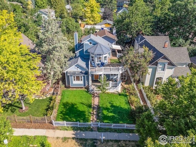 birds eye view of property