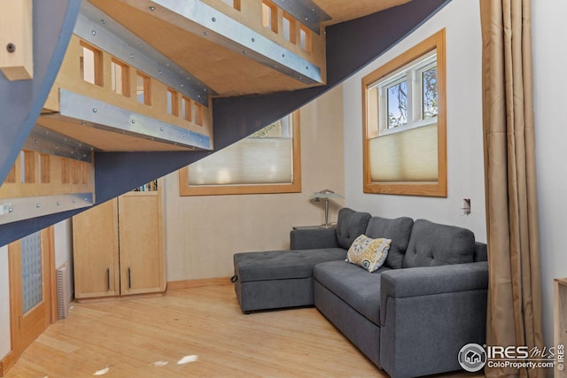 living room featuring wood finished floors