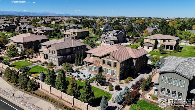 birds eye view of property featuring a residential view