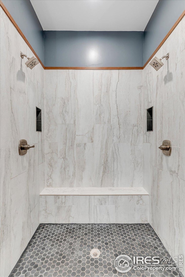 8568 Foxhaven Ct, Niwot, CO 80503 - bathroom with a marble finish shower
