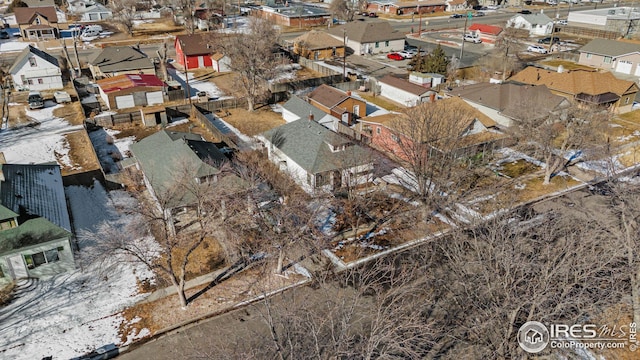 919 State St, Fort Morgan, CO 80701 - aerial view of property and surrounding area featuring nearby suburban area
