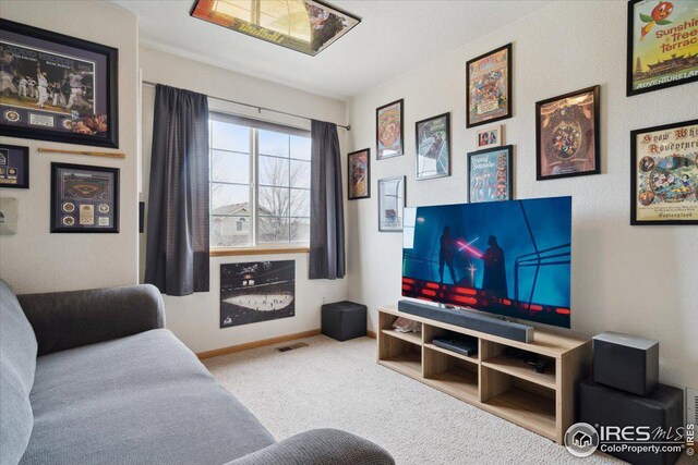 1725 67th Ave, Greeley, CO 80634 - carpeted living area featuring baseboards and visible vents