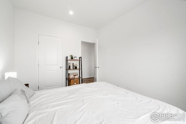 bedroom featuring recessed lighting