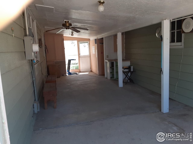 view of patio / terrace with ceiling fan