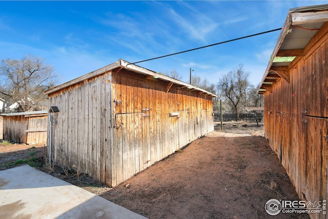 view of outdoor structure