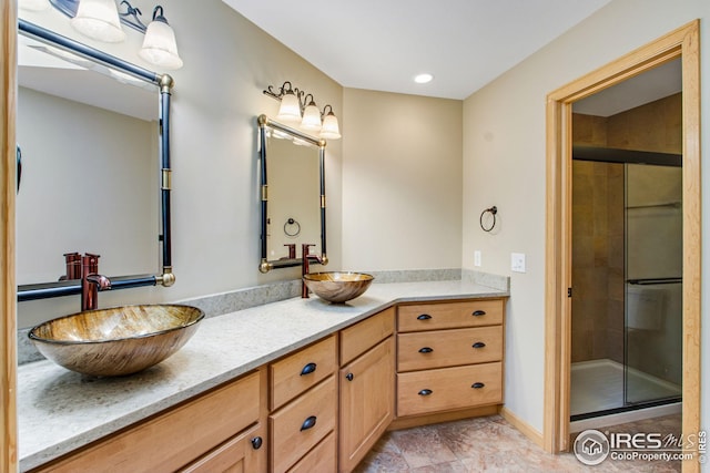 1132 Fairway Club Ln Unit 2, Estes Park, CO 80517 - bathroom with double vanity and a stall shower