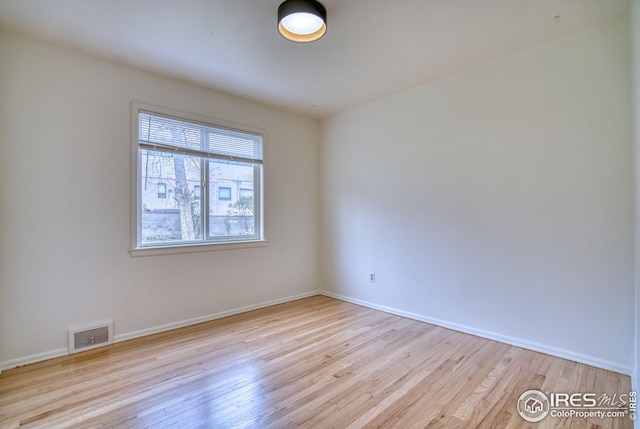 325 27th St, Boulder, CO 80305 - spare room featuring baseboards, visible vents, and wood finished floors