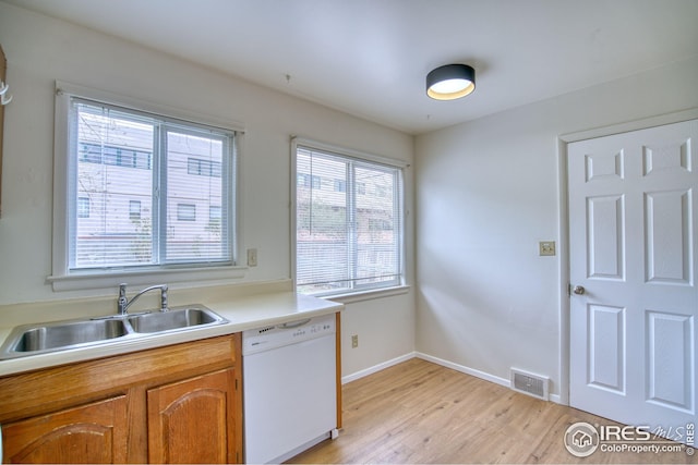 325 27th St, Boulder, CO 80305 - kitchen with a sink, white dishwasher, a wealth of natural light, and visible vents