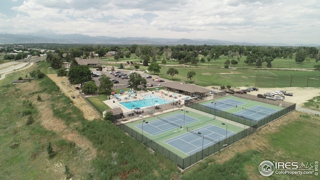 birds eye view of property