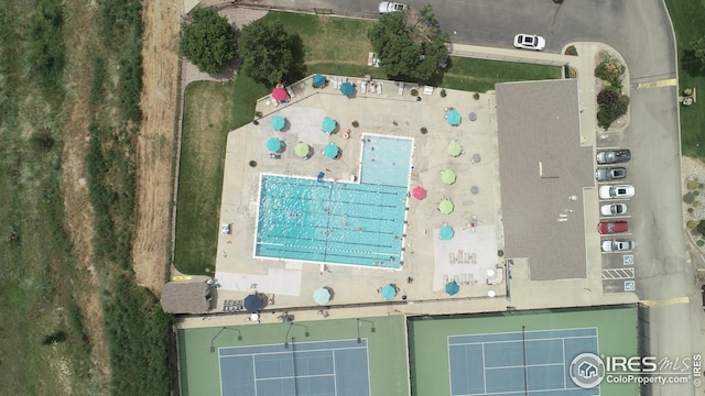 birds eye view of property