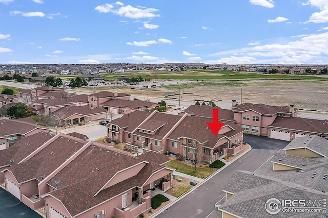 aerial view of residential area