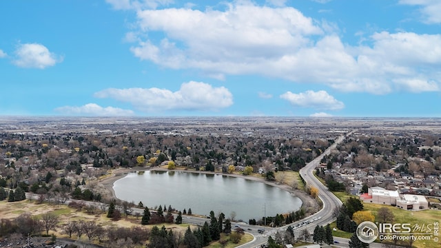 2706 Balmoral Ct, Fort Collins, CO 80525 - drone / aerial view with a water view